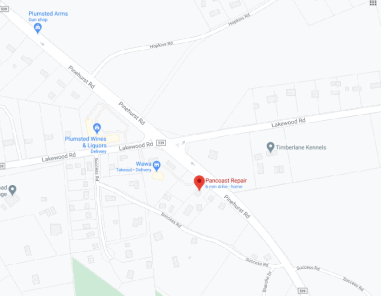 Map-Directions To Pancoast Repair